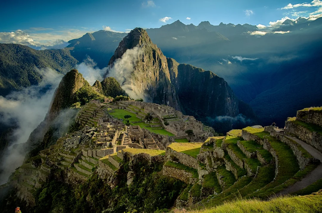 majestic moutains of Machu Pichu in Peru